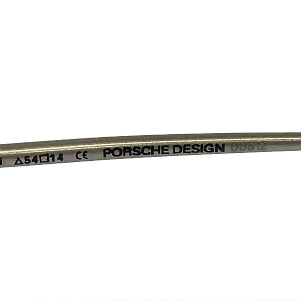 Porsche Design Eyeglasses Frames P6003 A Matte Silver Aviator Wire Rim 54-14-135